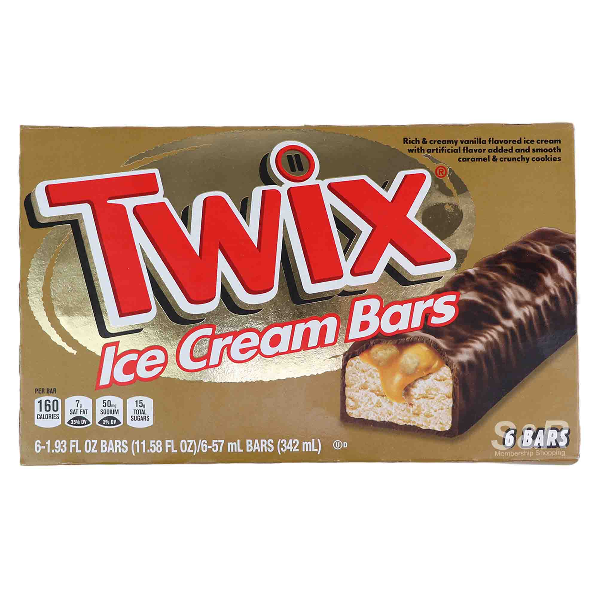 Twix Ice Cream Bars (57mL x 6pcs)